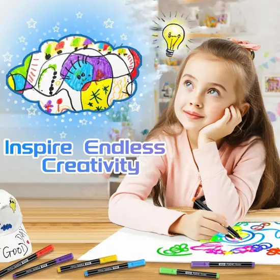 24 Colors Fabric Markers Permanent {4}