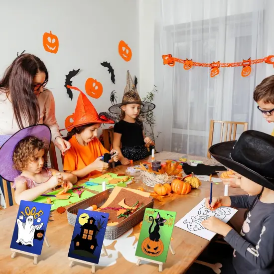 48 Pcs Halloween Kids Paint Party Favors Sets(Pumpkin) {3}