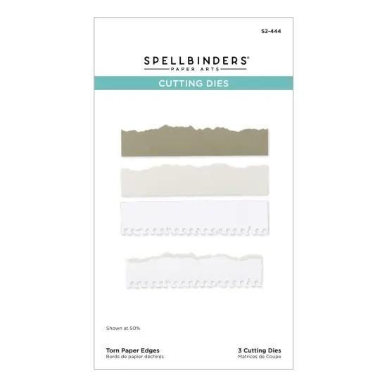 Spellbinders Etched Dies-Torn Paper Edges, Take Note {1}