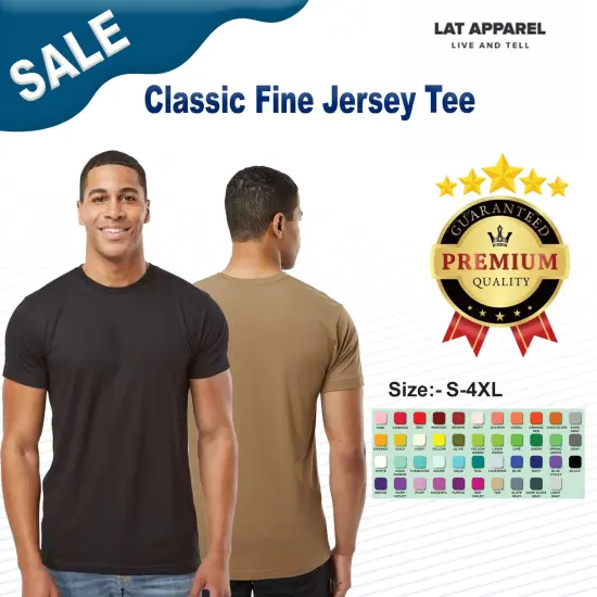 LAT&reg; Classic Fine Jersey Tee Carolina blue {2}