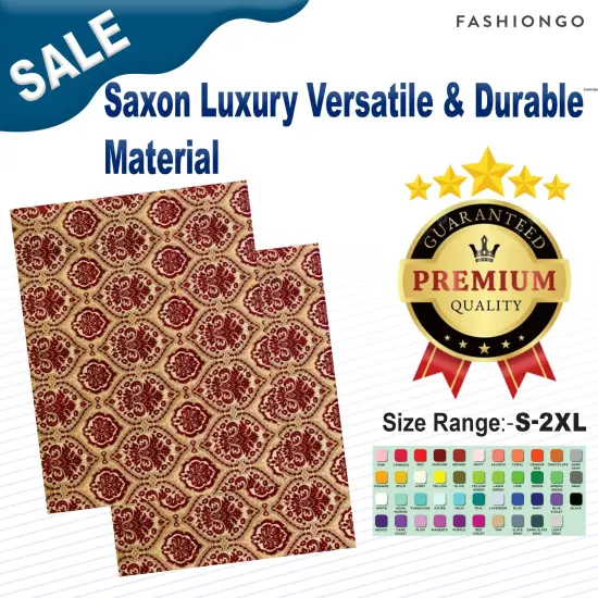 Saxon Luxury Versatile & Durable Material Crimson {2}