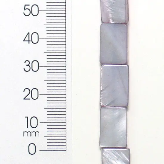 6 Packs of Tinted Shell Beads - Gray - 10x15mm - 2 x 8" Strand {1}