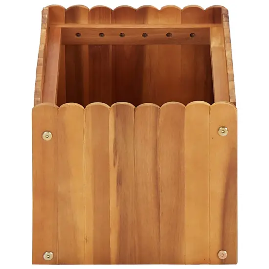vidaXL Garden Raised Bed 19.6"x11.8"x9.8" Solid Acacia Wood {3}