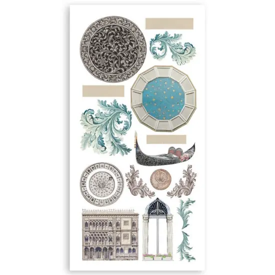 Stamperia Double-Sided Paper Cut-Outs 4/Pkg-Venice City of Art {6}