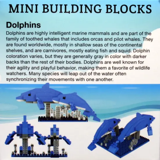 Mini Building Blocks - Dolphins {3}