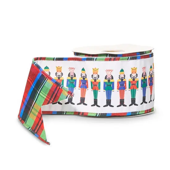 4" Nutcracker Plaid Ribbon (10 Yards) {1}