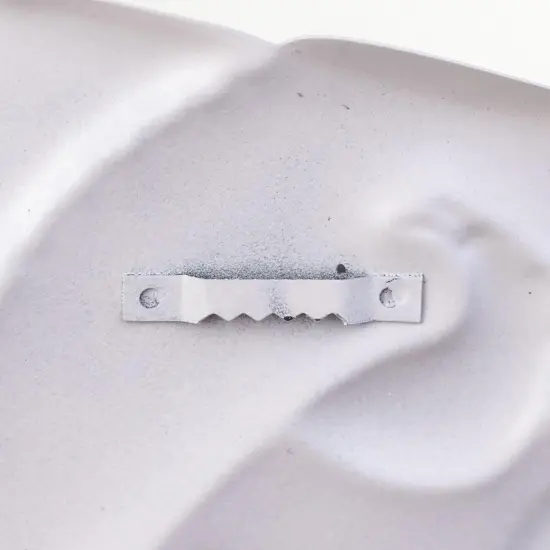 12" Metal Embossed African Santa Face {2}