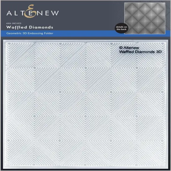 Waffled Diamonds 3D Embossing Folder {1}