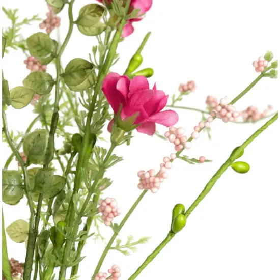 18" Wild Flower Filler Pick: Pink {3}