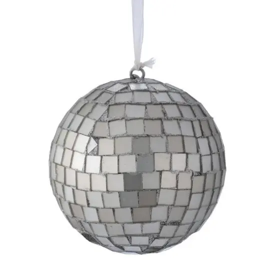 4" Mosiac Mirror Ball Ornament {2}