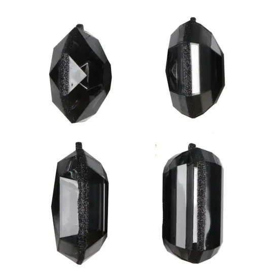 Acrylic Jewel Assortment Ornament: Black (Set 4) {2}