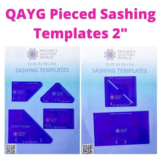 QAYG Pieced Sashing Templates 2" Set {1}