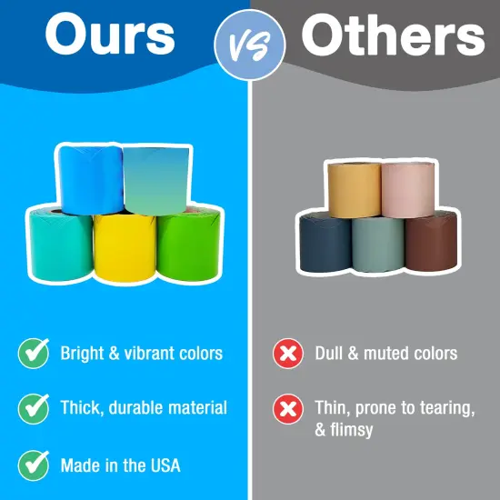 IXL 65Ft of Gradient and Groovy Bulletin Board Border, 1 Roll of Scalloped Trim for Rolling Whiteboard, Cork and Posterboard, Party, Office Decorations, and Classroom Decor {3}