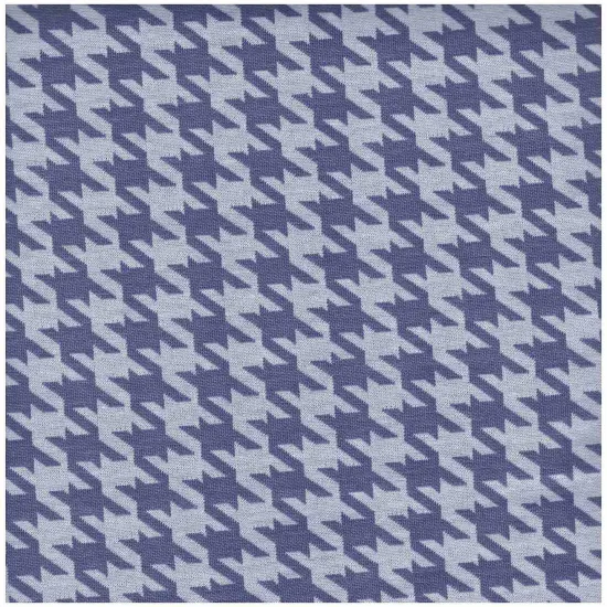 1 Yard Herringbone Jacquard Knit Fabric 260 GSM, 58/60&Prime; Wide Polyester Spandex Blend WHITE/COCO BROWN {4}