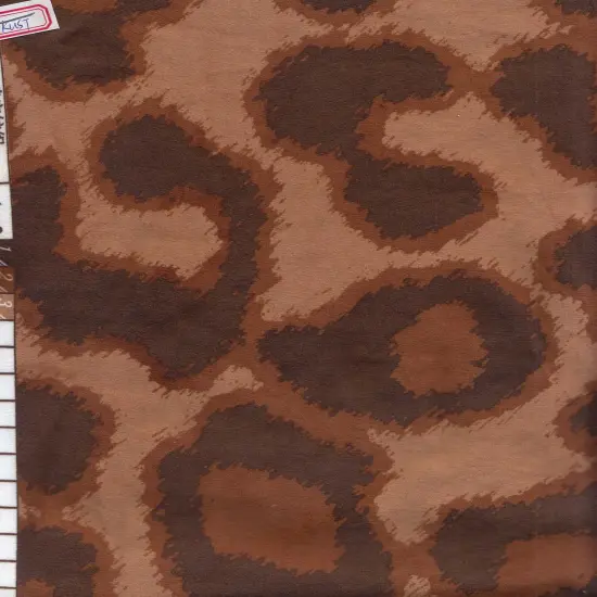 DTY Brushed Animal Print Fabric Soft Stretch Knit 58/60" Wide RUST {5}
