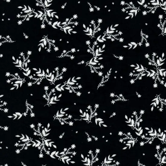 Brushed DTY Knit Fabric with Leaf Pattern Soft Stretch Material 58/60" Wide GREEN {5}