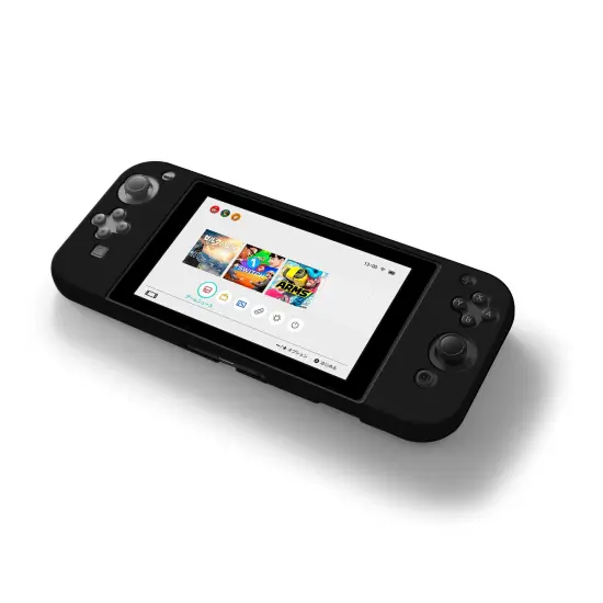 insten Protective Soft Silicone Skin Gel Cover Case [Anti-Slip][Lightweight][Slim Fit] for Use On Nintendo Switch Console with Joy-Con Attached - Black {4}
