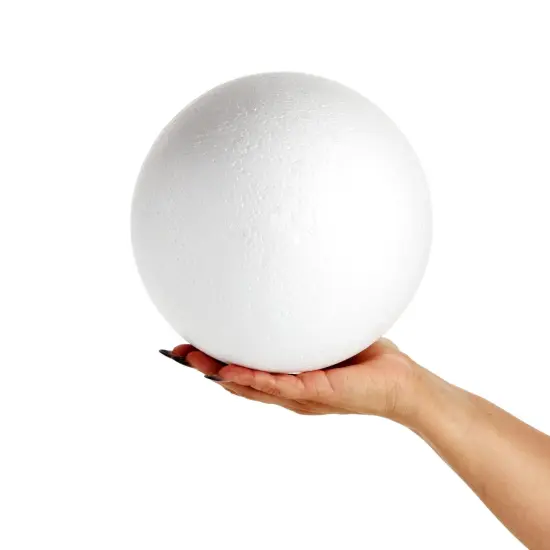 2 Pack Large Foam Balls for Crafts, 7.5 Inch Solid Polystyrene Spheres for DIY Projects, Flower Centerpieces (White) {6}