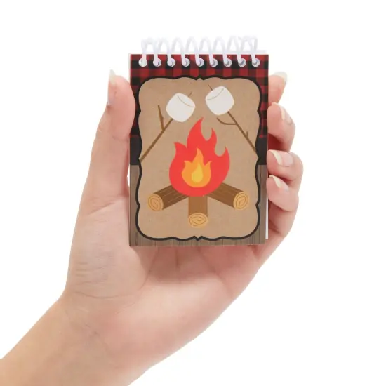 32 Pack Camp Adventure Theme Notepads for Kids, 4 Wilderness Designs (2.5 x 3.5 In) {3}
