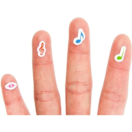Music Note Stickers, Sticker Sheets (Rainbow, 18 Sheets, 3000 Pieces) Multicolor {4}