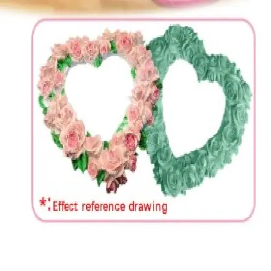 ROSE AND FLORAL HEART FRAME MOLD {3}