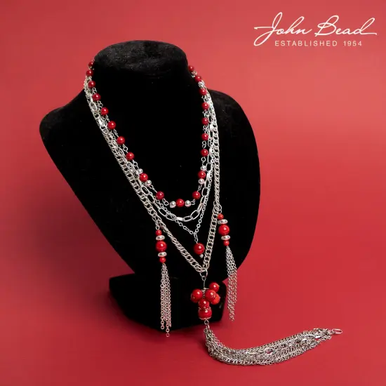 John Bead 1m Stainless Steel Oval Chain with 1mm Links {5}