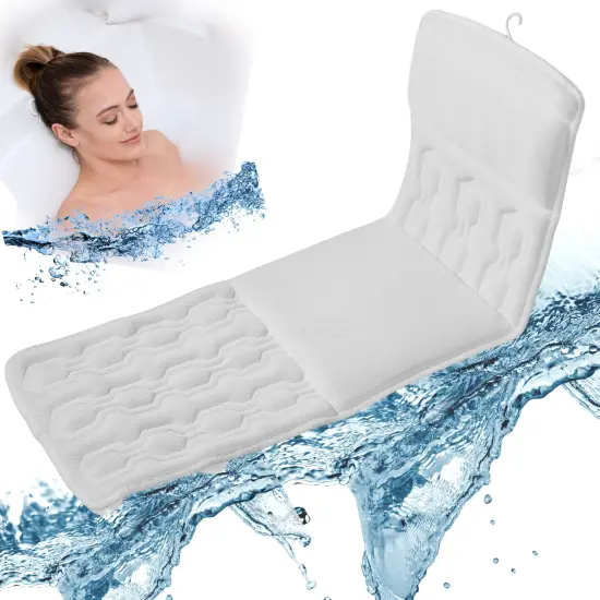 Luxurious Bath Pillow - Exclusive Unique Design Extra Cushioning Spa Neck Pillow & Seat Cushion Comfort {1}