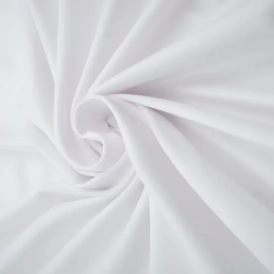 1 Yard DTY Brushed Solid Fabric Soft Stretch Smooth Texture 58/60" Wide White-240 {1}