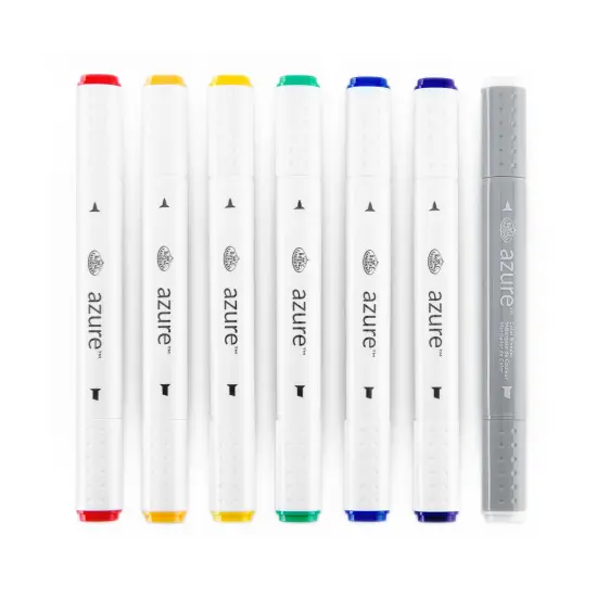 RM-901PRY | azure&trade; 7pc Primary Color Marker Set {2}