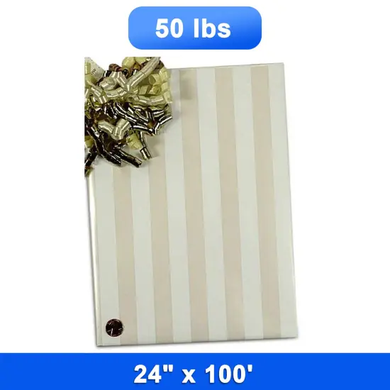 Elegant Striped Paper 24'' x 100' 50 lbs {1}
