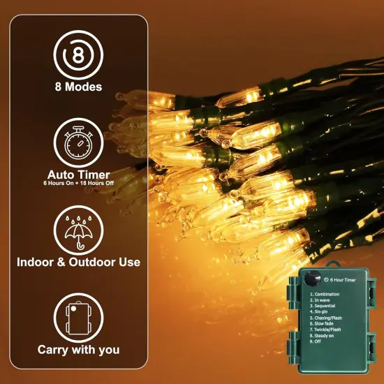 Battery Operated Christmas Lights {2}