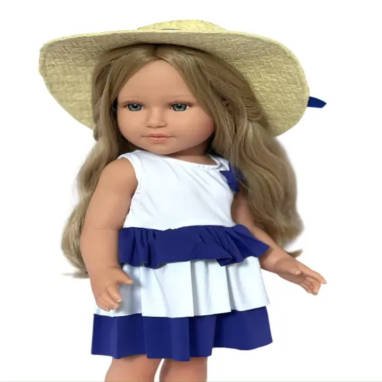 Ivana&trade; &ndash; 18 Inch Kennedy and Friends&reg; Doll in Nautical Summer Dress with Sun Hat and Sandals {4}