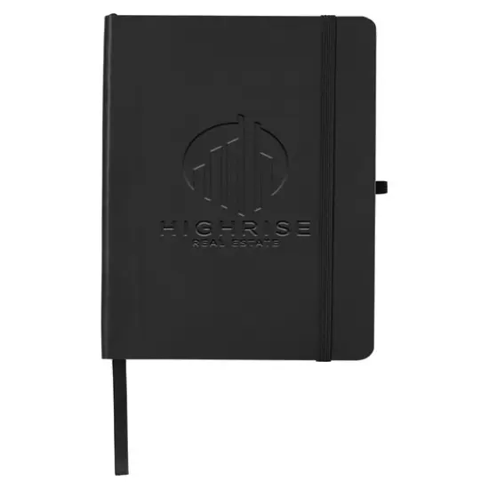 CORE365&reg; Soft Cover Journal Notebook 5.25" X 8.25" BLACK {1}