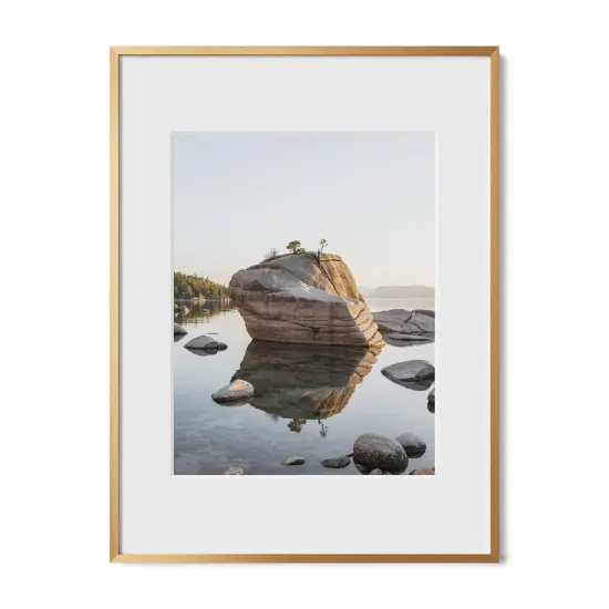 Haus and Hues Premium Aluminum Gray and Brass Frame {6}