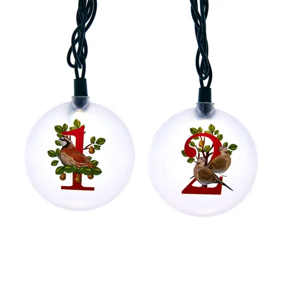 Kurt Adler UL 12-Light 12 Days of Christmas Light Set {1}