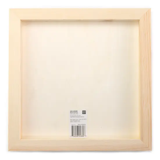 CousinDIY Unfinished Wood Canvas-10"X10"X0.75" {3}