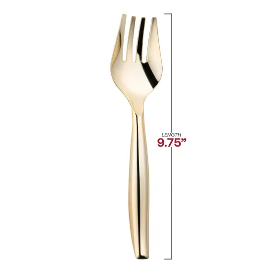 Gold Disposable Plastic Serving Forks (60 Serving Forks) {3}