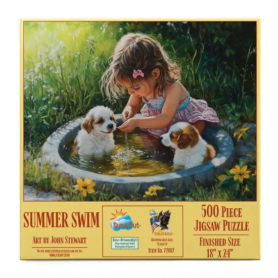 Sunsout Summer Swim 500 pc Jigsaw Puzzle 77087 {4}