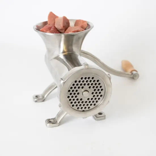 Lehman's Clamp-Down Meat Grinder #22, Manual Hand-Cranked Stainless Steel Meat Grinder for Home Use, Easy to Clean and Store {6}