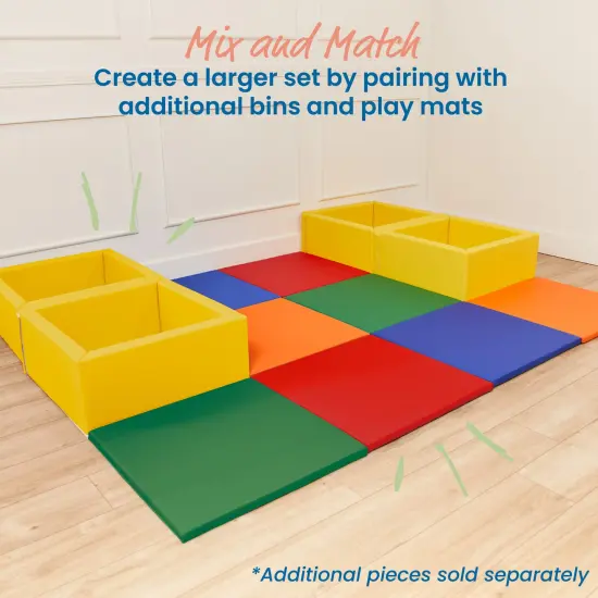 Play Patch Activity Mat and Toy Bins, Beginner Playset, 6-Piece Assorted {5}