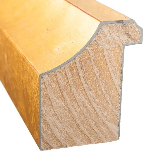 Shadow Box 1.75" Deep Gold Picture Frame - UV Acrylic, Foam Board Backing, Hanging Hardware {3}