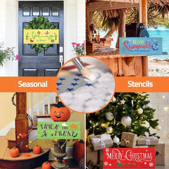 26 PC Large Welcome Stencil (All Seasons) {5}