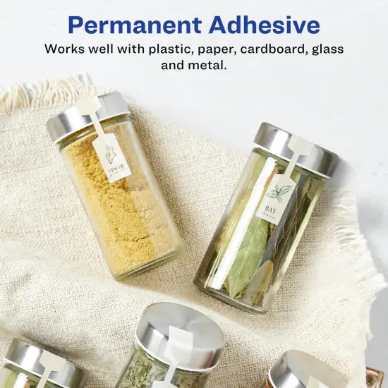 Avery Pearlized Ivory Barbell Labels with Sure Feed Technology, .5" x 2.5" {3}