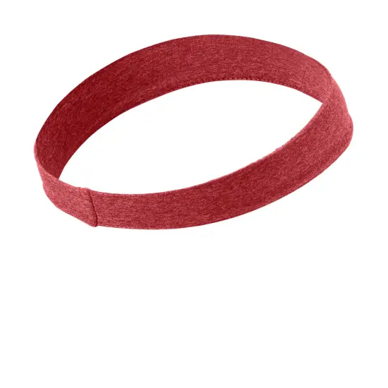 Sport-Tek&reg; Contender Headband Scarlet Hthr {2}