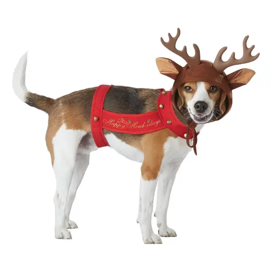 Reindeer Dog Pet Christmas Holiday Costume {1}