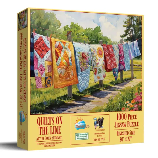 Sunsout Quilts on the Line 1000 pc Jigsaw Puzzle 77112 {3}