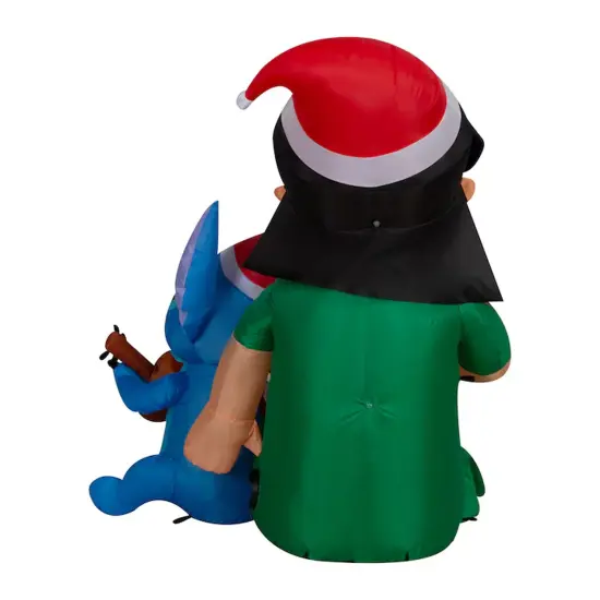 Gemmy 48.03 in Stitch Santa Hat Inflatable with LED Lights {5}