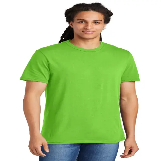 District&reg; The Concert Short Sleeve Crew Neck Tee Neon Green {1}