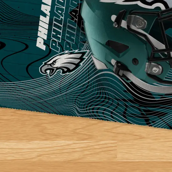 Philadelphia Eagles NFL Wavelength Washable Rug 20X32 Inches {3}