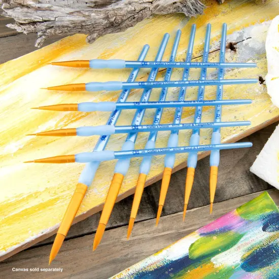 RCC 301 | Crafter's Choice&trade; 11pc Golden Taklon Round Brush Set {2}